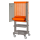 armário de 2 portas com rodas