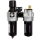Regulador de filtro de 1/2" e unidades lubrificadoras com saída de ar seco limpo de tipo T