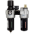Regulador de filtro de 1/2" e unidades lubrificadoras com saída de ar seco limpo de tipo T