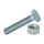 DIN933 8.8 Zincado Com Porca DIN934