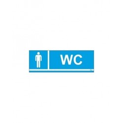 SINAL PVC WC HOMENS 20X6.5CM