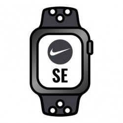 Apple Watch SE/ Nike/ GPS/ 40 mm/ Caja de Aluminio en Gris Espacial/ Correa Deportiva Nike Antracita Negro