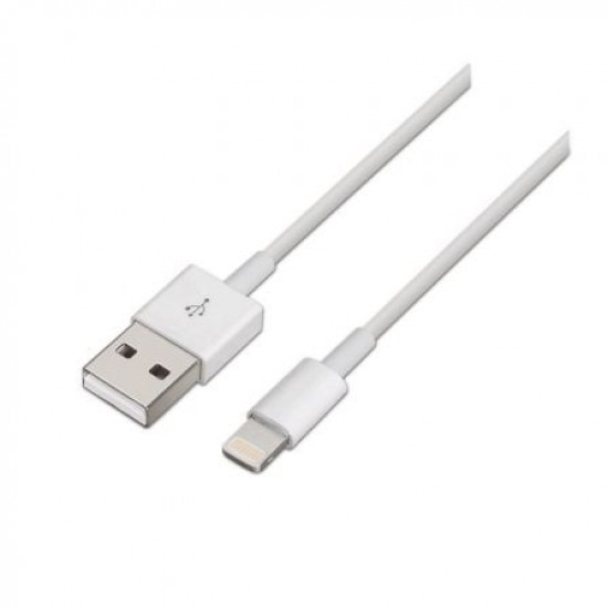 Cable Lightning Aisens A102-0035/ USB Macho - Lightning Macho/ 1m/ Blanco