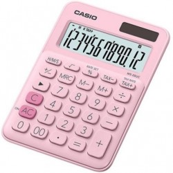 Calculadora Casio My Style Clorful MS-20UC-PK/ Rosa