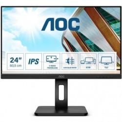 Monitor Profesional AOC 24P2C 23.8"/ Full HD/ Multimedia/ Negro