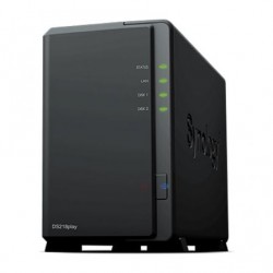 NAS Synology Diskstation DS218PLAY/ 2 Bahías 3.5"- 2.5"/ 1GB DDR4/ Formato Torre