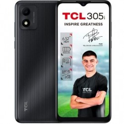 Smartphone TCL 305i 2GB/ 64GB/ 6.52"/ Negro