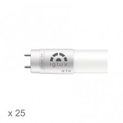 Tubo LED Iglux T8IG-20120-N V2/ 120cm/ Potencia 20W/ 1900 Lúmenes/ 4200ºK/ Pack de 25 uds