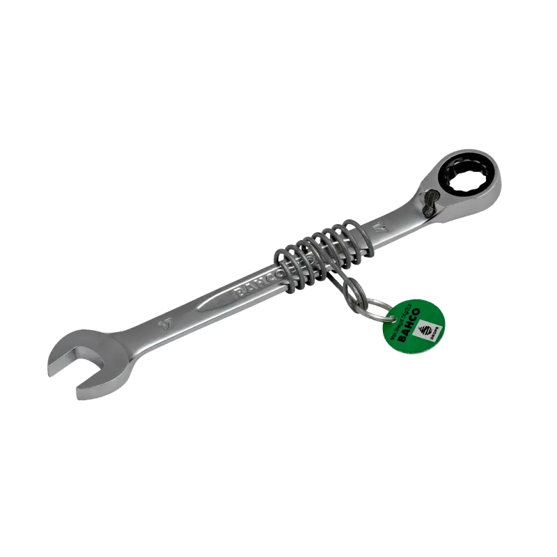 Chave combinada com roquete com mola de segurança de 14 mm
- TAH1RM-14 Chave combinada com roquete com mola de segurança de 14 mm
- TAH1RM-14