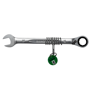 Chave boca luneta com roquete c/mola de segurança
 - TAH1RM-17