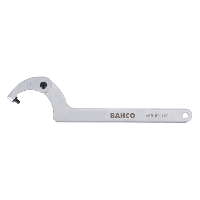 Chave de gancho para porcas com furos laterais
- 40B-19-50 Chave de gancho para porcas com furos laterais
- 40B-19-50