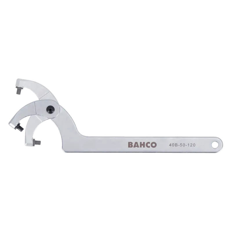 Chave de gancho para porcas com furos laterais
- 40B-19-50 Chave de gancho para porcas com furos laterais
- 40B-19-50