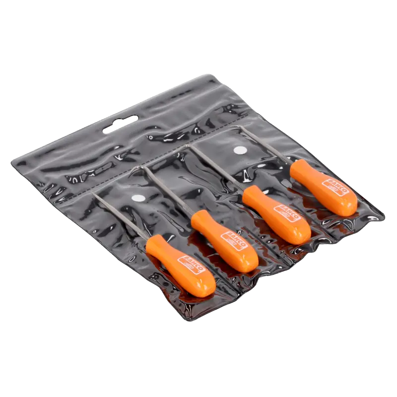 Conjunto de ponteiros, ganchos e varetas 130 mm - 4 peças
- 2633/S4 Conjunto de ponteiros, ganchos e varetas 130 mm - 4 peças
- 2633/S4