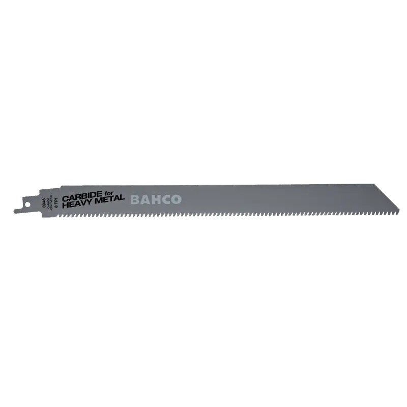 Lâminas com ponta de carboneto de tungsténio para serra sabre para o corte de metais pesados 8 TPI 300 mm
- 3946-300-8-HST-1P Lâminas com ponta de carboneto de tungsténio para serra sabre para o corte de metais pesados 8 TPI 300 mm
- 3946-300-8-HST-1P