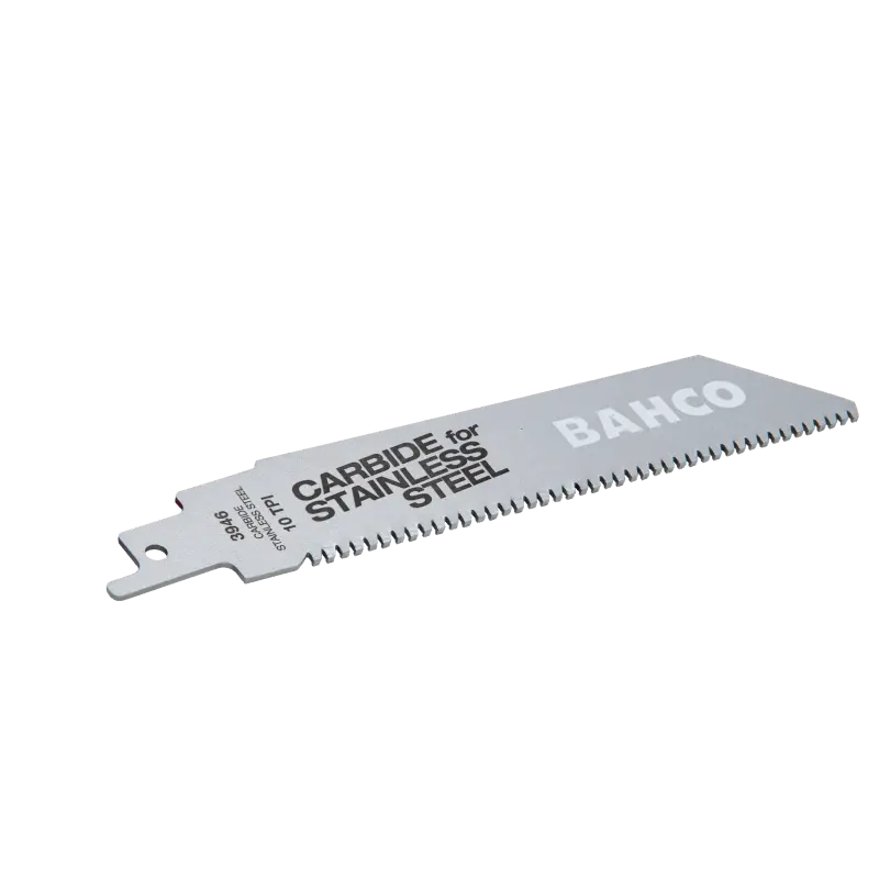 Lâminas com ponta de carboneto de tungsténio para serra sabre para o corte de aço inoxidável 10 TPI 150 mm
 - 3946-300-10-HST-1P