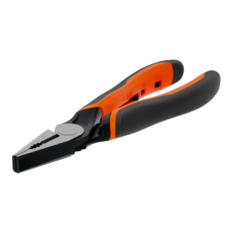 Alicates universais ERGO™ com pegas de dois componentes e abertura automática e acabamento em fosfato(200 mm)
- 2628 G-200 Alicates universais ERGO™ com pegas de dois componentes e abertura automática e acabamento em fosfato(200 mm)
- 2628 G-200