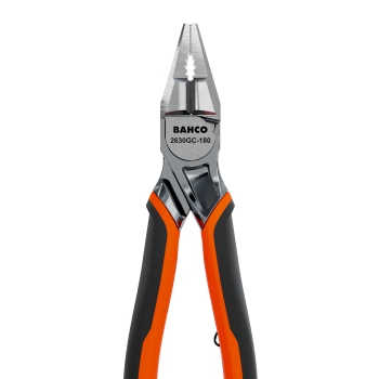 Alicates universais reforçados ERGO™ com pegas de dois componentes e abertura automática e acabamento em cromado(160 mm) Embalagem industrial
 - 2630GC-160IP