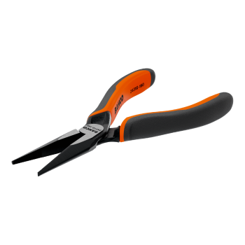 Alicates de pontas compridas ERGO™ com extremidade de corte, pegas de dois componentes e abertura automática e acabamento em fosfato(140 mm)
 - 2431G-140 Alicates de pontas compridas ERGO™ com extremidade de corte, pegas de dois componentes e abertura automática e acabamento em fosfato(140 mm)
 - 2431G-140