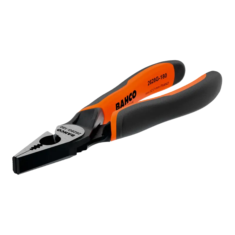 Alicates universais ERGO™ com pegas de dois componentes e abertura automática e acabamento em fosfato(200 mm)
- 2628 G-200 Alicates universais ERGO™ com pegas de dois componentes e abertura automática e acabamento em fosfato(200 mm)
- 2628 G-200