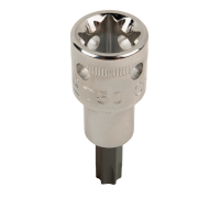 Roquete quadrado 1/4", p/parafusos TORX® c/solução 4 pontos
- TAH08-T10