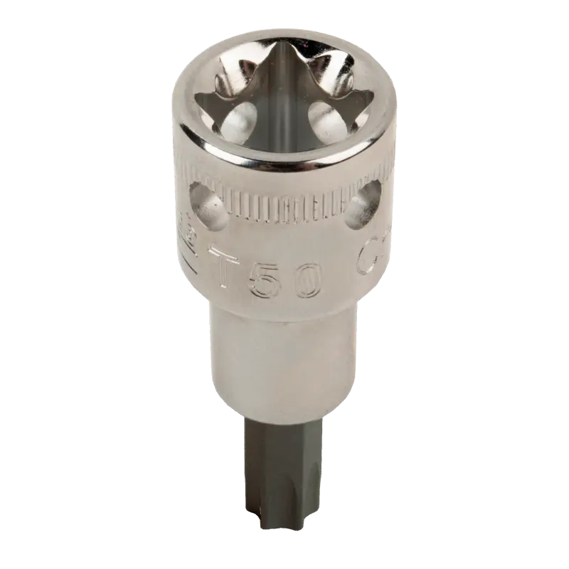 Roquete quadrado 1/4", p/parafusos TORX® c/solução 4 pontos
- TAH08-T27 Roquete quadrado 1/4", p/parafusos TORX® c/solução 4 pontos
- TAH08-T27