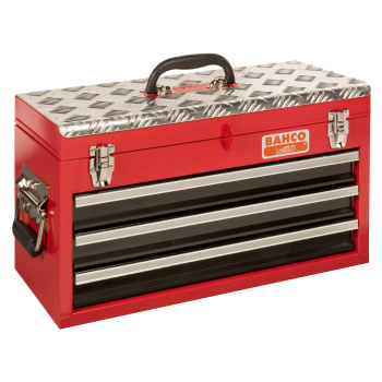 Caixas de ferramentas metálicas de alta resistência com 3 gavetas - 310 mm x 455 mm x 192 mm
 - 1484THD3RB Caixas de ferramentas metálicas de alta resistência com 3 gavetas - 310 mm x 455 mm x 192 mm
 - 1484THD3RB