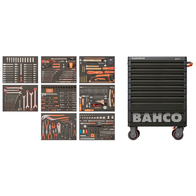 Carrinho para kit de ferramentas para reparação auto - 357 peças
- AUTO Carrinho para kit de ferramentas para reparação auto - 357 peças
- AUTO