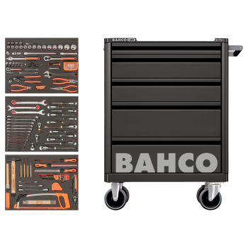 Carrinho caixa de ferramentas para uso geral - 158 peças
 - BASIC