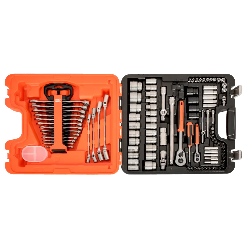 Jogo de chave de caixa 1/4", 1/2"
- S106 Jogo de chave de caixa 1/4", 1/2"
- S106