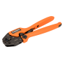 Alicate de cravar com roquete para conectores isolados - Perfil oval 20 AWG -10 AWG
 - CR OV 01
