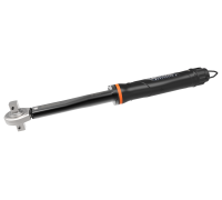 Chave dinamométrica de clique ajustável mecânica com escala marcada e cabeça de roquete fixa com placa metálica de 20-100 Nm
- TAH73R-100