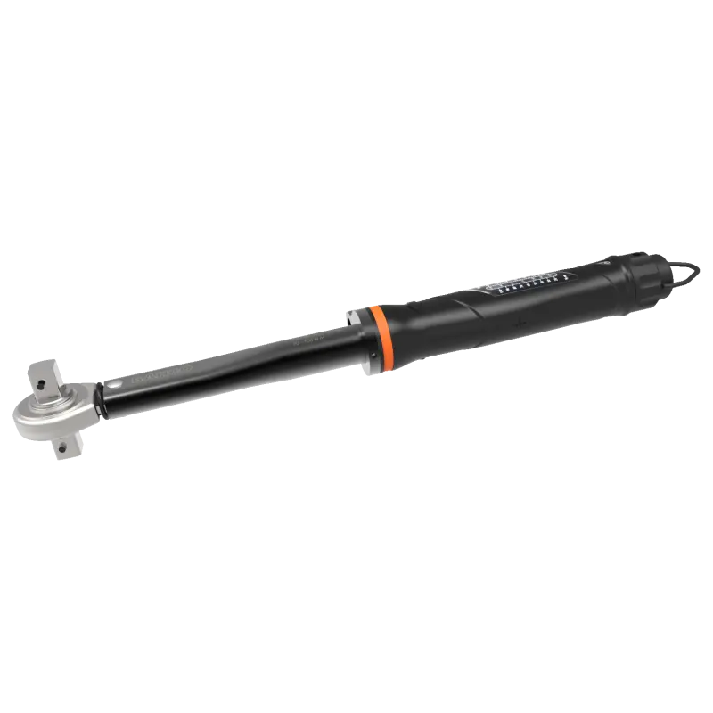 Chave dinamométrica de clique ajustável mecânica com escala marcada e cabeça de roquete fixa com placa metálica 40-200 Nm
 - TAH73R-200