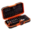 Conjunto de pontas 1/4" para trabalhos pesados, para chaves de porcas e pontas de fenda/Phillips/Pozidriv/TORX®/sextavadas com suporte para chave de roquete - 36 peças
 - 59/S36BCR