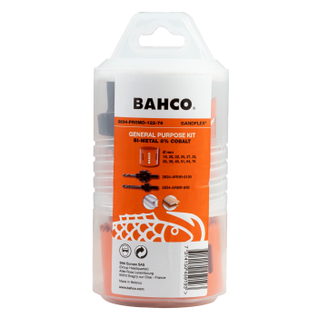 Conjunto de serras craneanas em bimetal Sandflex® de 19 mm-76 mm - 14 peças
 - 3834-PROMO-122-76 Conjunto de serras craneanas em bimetal Sandflex® de 19 mm-76 mm - 14 peças
 - 3834-PROMO-122-76