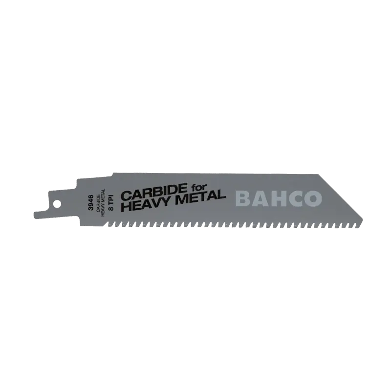 Lâminas com ponta de carboneto de tungsténio para serra sabre para o corte de metais pesados 8 TPI 300 mm
- 3946-300-8-HST-1P Lâminas com ponta de carboneto de tungsténio para serra sabre para o corte de metais pesados 8 TPI 300 mm
- 3946-300-8-HST-1P