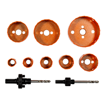 Conjunto de serras craneanas em bimetal Sandflex® de 20 mm-76 mm - 10 peças
 - 3834-PROMO-82 Conjunto de serras craneanas em bimetal Sandflex® de 20 mm-76 mm - 10 peças
 - 3834-PROMO-82