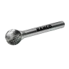 16 mm x 14 mm - Ø6 mm Lima rotativa em carboneto de tungsténio. Esférica 28
- D1614M06 16 mm x 14 mm - Ø6 mm Lima rotativa em carboneto de tungsténio. Esférica 28
- D1614M06