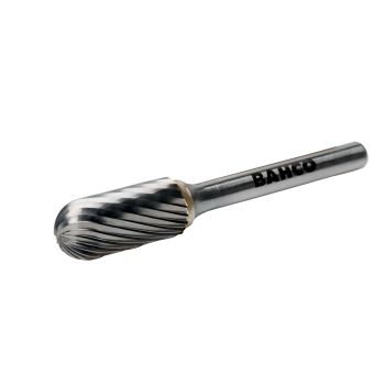 Limas rotativas de carboneto de tungsténio, ponta redonda cilíndrica. F=Fina,M=Média,C=Grosso
 - C0313M03