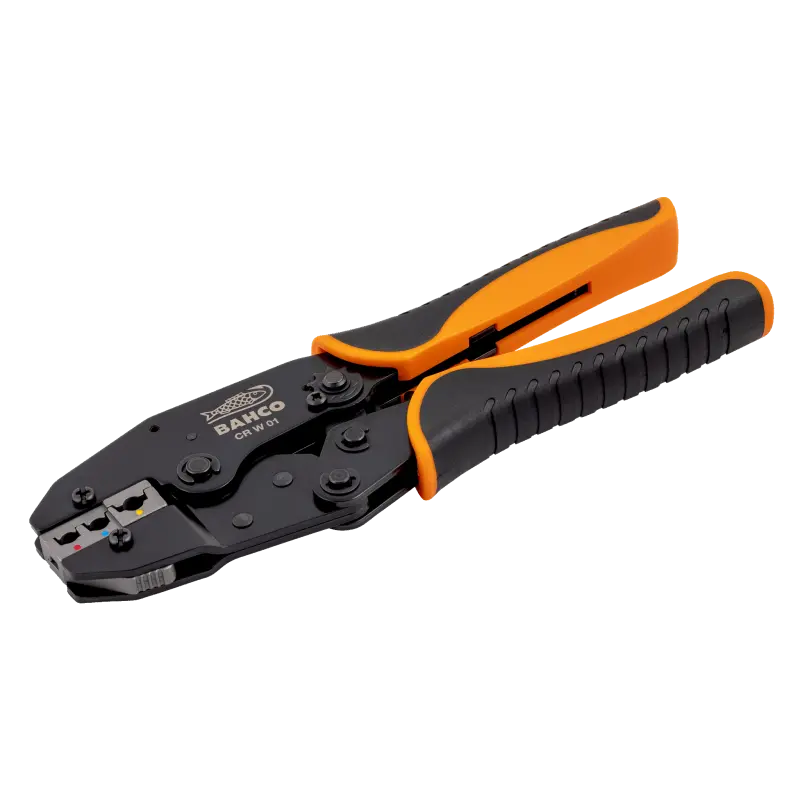 Alicate de catraca para conectores isolados
- CR W 01 Alicate de catraca para conectores isolados
- CR W 01