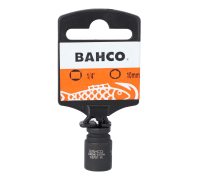 10 mm-Chaves de caixa de impacto quadradas 1/4" com perfil sextavado no sistema métrico e acabamento fosfatado - Conjunto de venda a retalho
- SBK6701M-10