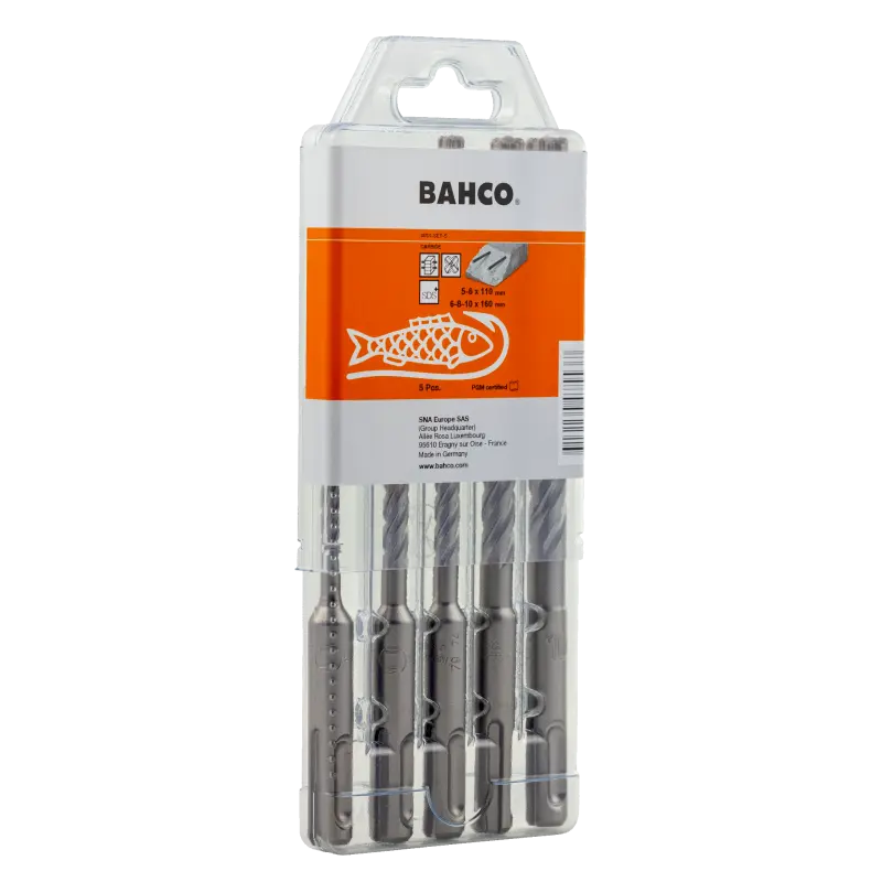 Conjunto de brocas para betão armado SDS + 4C - 5 peças
 - 4651-SET-5