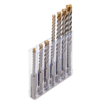 Conjunto de brocas para betão armado SDS + 4C - 7 peças
 - 4651-SET-7