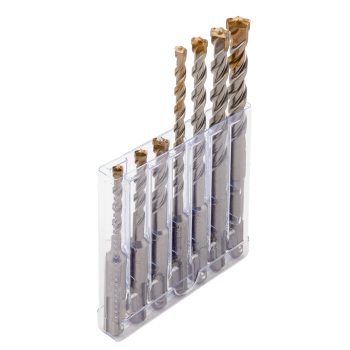 Conjunto de brocas para betão armado SDS + 2C - 7 peças
 - 4652-SET-7