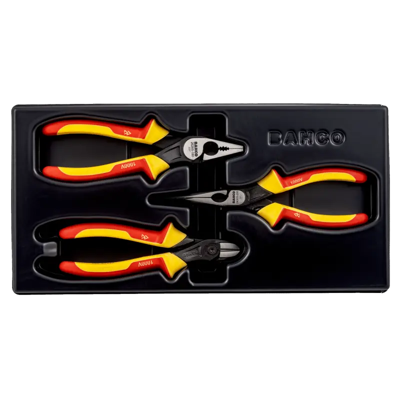 Conjunto de alicates isolados ERGO™ - 3 Pcs
- 9897S/3 Conjunto de alicates isolados ERGO™ - 3 Pcs
- 9897S/3