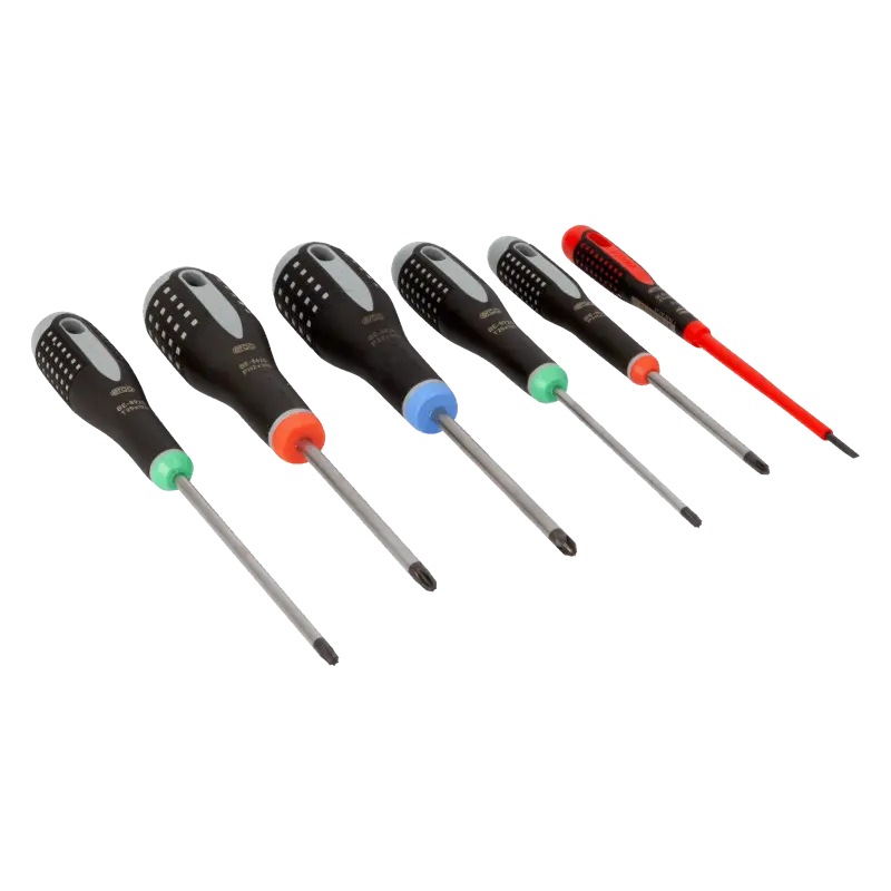 Conjunto de 6 chaves ERGO™<br/>Para parafusos de Fenda,Phillips, Pozidriv e TORX®
 - BE-9871