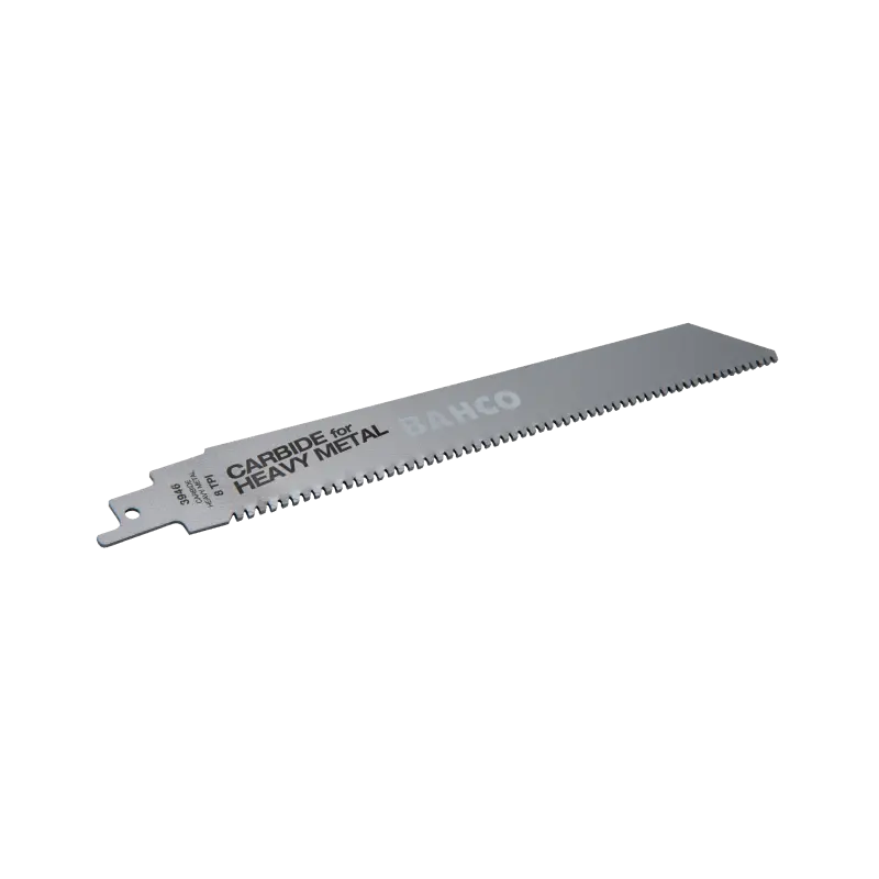 Lâminas com ponta de carboneto de tungsténio para serra sabre para o corte de metais pesados 8 TPI 300 mm
- 3946-300-8-HST-1P Lâminas com ponta de carboneto de tungsténio para serra sabre para o corte de metais pesados 8 TPI 300 mm
- 3946-300-8-HST-1P
