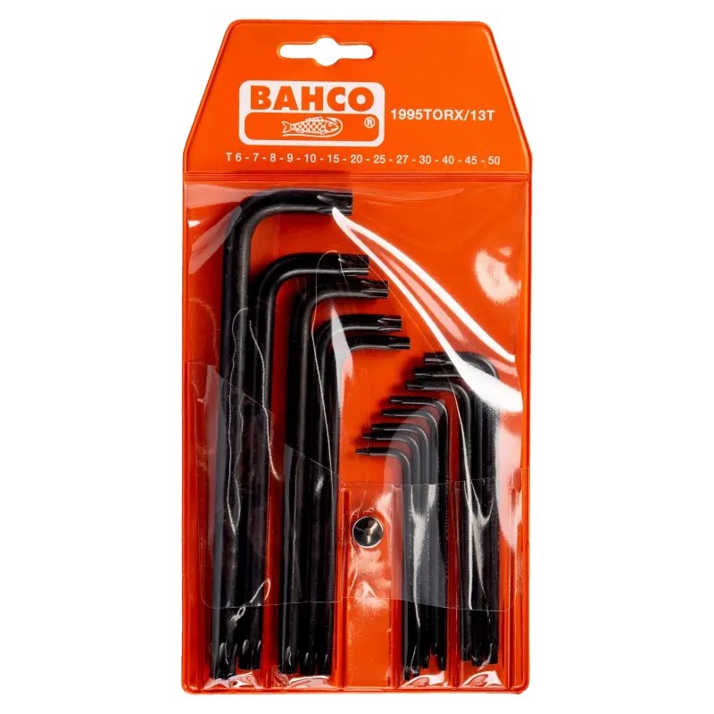 Jogo de chaves Offset TORX®, em preto
- 1995TORX/13T Jogo de chaves Offset TORX®, em preto
- 1995TORX/13T