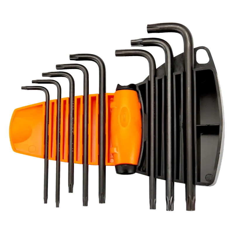 Jogo Chaves de parafuso offset Torx Magnetizado 8 peças
- BE-9585 Jogo Chaves de parafuso offset Torx Magnetizado 8 peças
- BE-9585