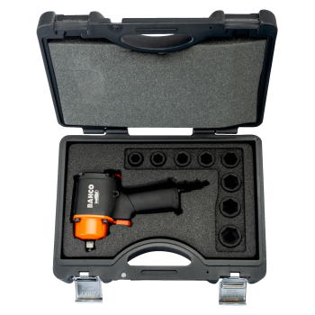 Conj. micro-pistolas impacto 1/2" c/chaves impacto curtas
 - BPC813K1 Conj. micro-pistolas impacto 1/2" c/chaves impacto curtas
 - BPC813K1