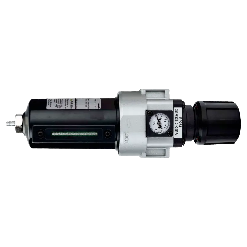 Filtro Regulador Linhas Pneumáticas 1/2"
- BP254 Filtro Regulador Linhas Pneumáticas 1/2"
- BP254
